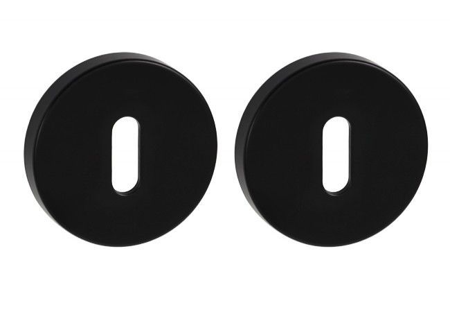 GAMET PLT26J-N-L31 Round Escutcheon Matte Black Keyhole Zinc-Aluminium Alloy