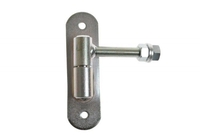 Adjustable Hinge M16 Bolt-On fi27 S235JR Steel White Zinc Ball Bearing