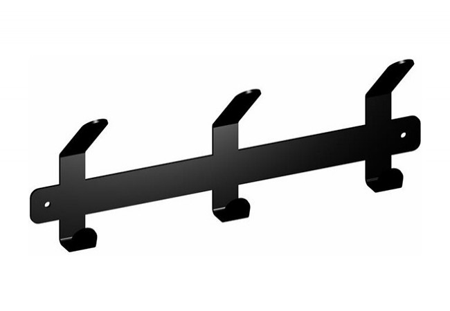 GAMET WS20-280-L2 Furniture Wall Hook Rack 6 Hooks Laser-Cut Steel Matte Black