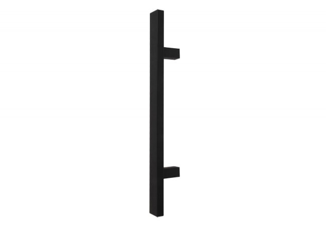 WALA QA10-F Pull Handle 20x40mm Single-Sided Black Anodized Brushed 600mm