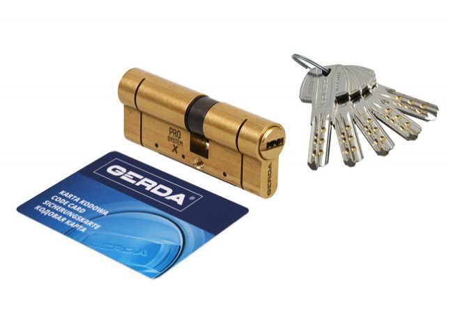 Gerda PRO System WKM4 Euro Cylinder 35/35 Brass Class D EN 1303 High Security