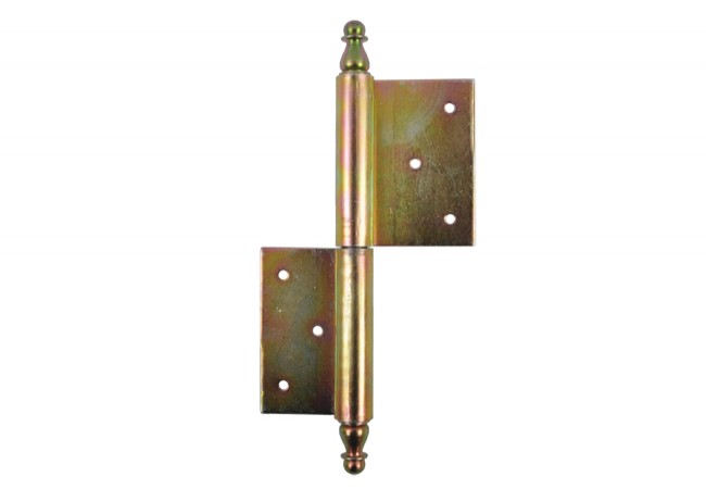 Zawiasa 160 Decorative Door Hinge Zinc-Coated Retro Style Left-Hand 160mm