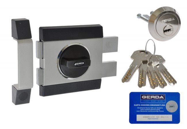 Gerda TYTAN ZX 1000 Surface-Mounted Lock Security Class 7 Satin Anti-Drill Universal