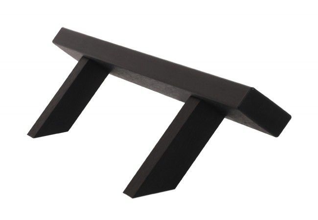 WALA QA45-F Offset Door Pull Handle 20x40mm Matte Black Anodized 1600mm