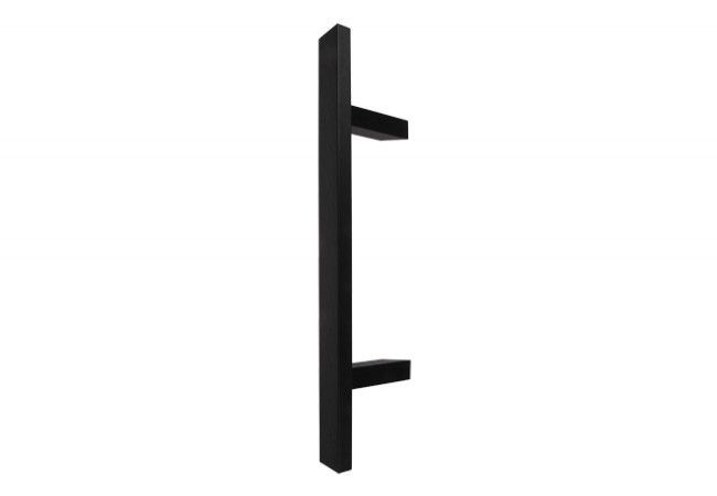 WALA QA45-F Offset Door Pull Handle 20x40mm Matte Black Anodized 1600mm