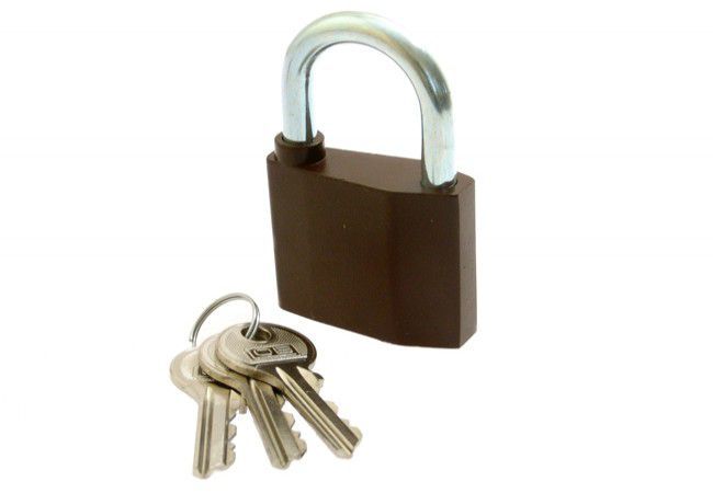 LOB KZ 60 Padlock 60mm Zinc Alloy Sliding-Bolt Master Key System Industrial