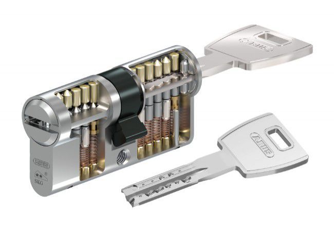 ABUS X12 40G/50 Euro Profile Cylinder Lock Class 6.D SKG Nickel with Knob Patent 2030