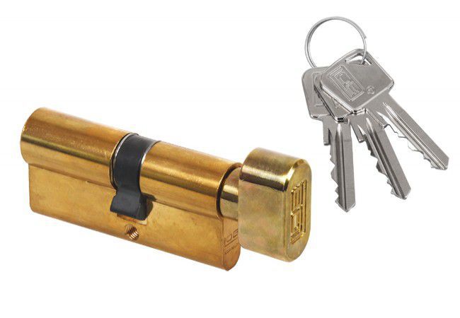 LOB ARES WG54 35g/55 Euro Cylinder Brass Thumbturn EN 1303 Fire Approved