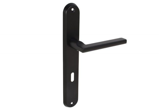 GAMET CLASSICO DH98-14N72-L36-BL Door Handle Deep Matte Black Long Plate KL
