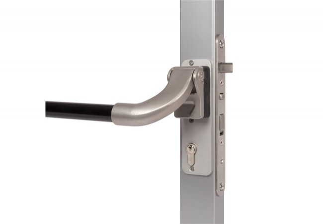 Locinox Pushbar-H Panic Bar Lever for Mortise Locks Universal 1.35m Quick-Fix