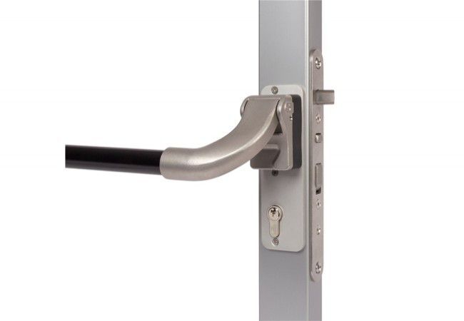 Locinox Pushbar-H Panic Bar Lever for Mortise Locks Universal 1.35m Quick-Fix