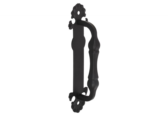 Forged decorative door handle UK1 KW, black