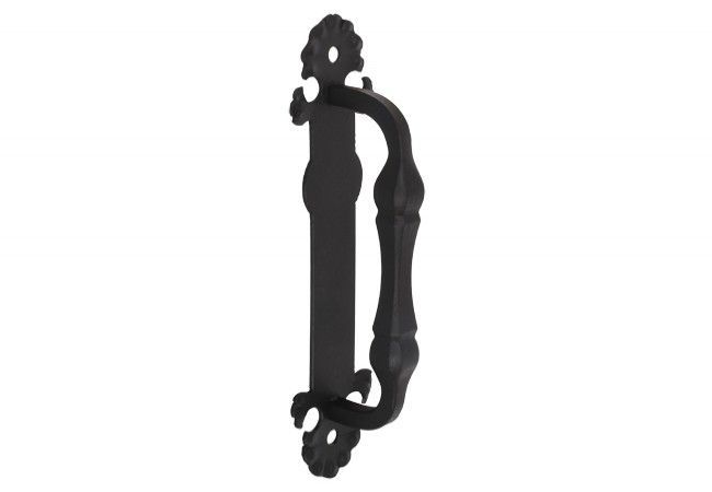 Forged decorative door handle UK1 KW, black
