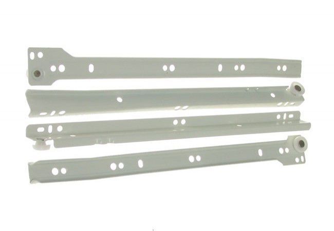 PR-1011-500 Roller Runner Drawer Slide 500 mm White Steel for Furniture