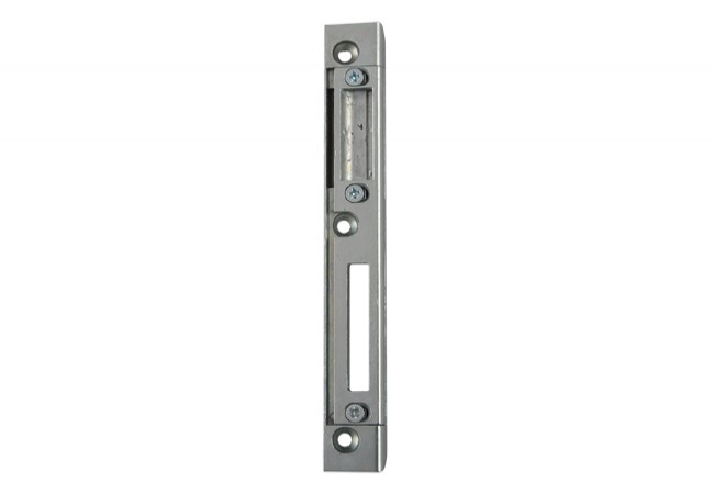 Adjustable Strike Plate 180x24x9 mm White Zinc Left for Multi-Point Lock 72/50 mm