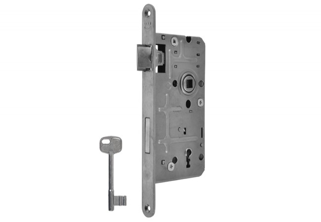 Metalplast Częstochowa 10336220200 Mortise Lock 18mm Narrow Front Plate Right Hand