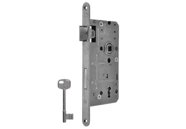 Metalplast Częstochowa 10336220200 Mortise Lock 18mm Narrow Front Plate Right Hand