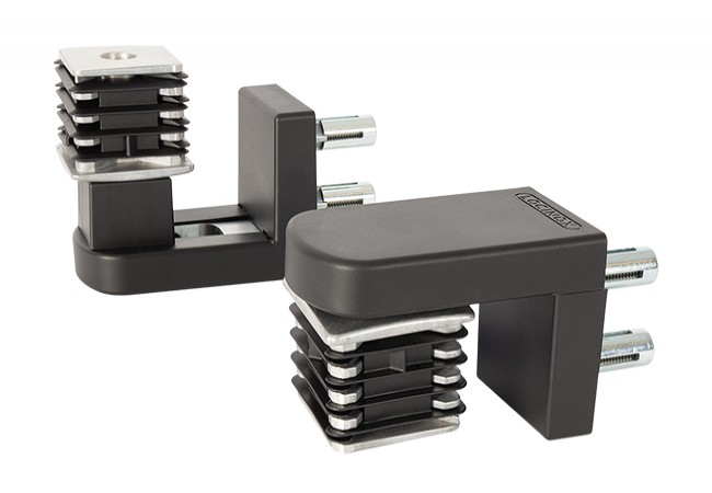 Compact, two-way 90° hinge, interchangeable with Interio door closer (NOSEHINGE-I-50)