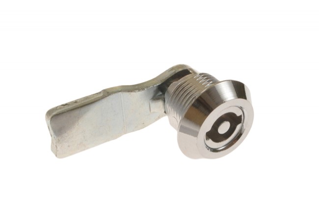 Round Chromed Zinc Alloy Cam Lock for Cabinets Electrical Enclosures Vibration Resistant