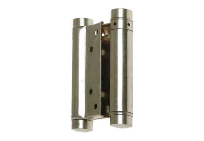 Double-Action Spring Hinge 125 mm Nickel-Plated for Bidirectional Doors 28 kg