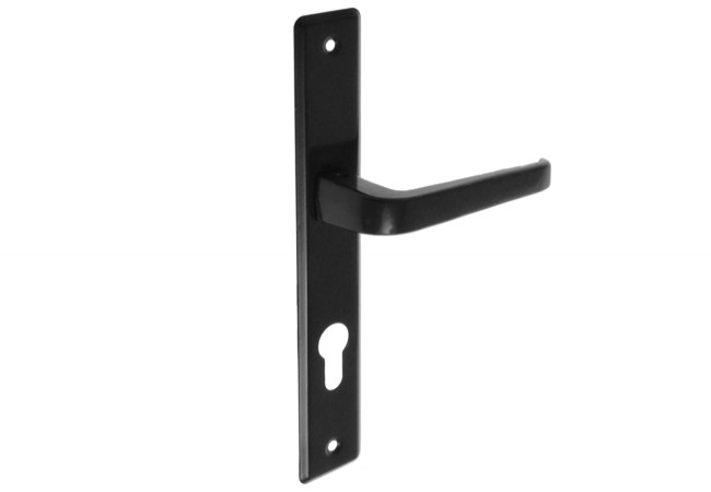 Klamka drzwiowa 72 WB Door Handle Set Black Dual-Sided 72mm European Standard