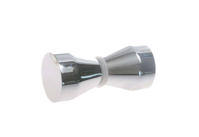 TD-A20 Glass Door Knob Conical Brass Chrome 30x30mm for 8?12mm Glass