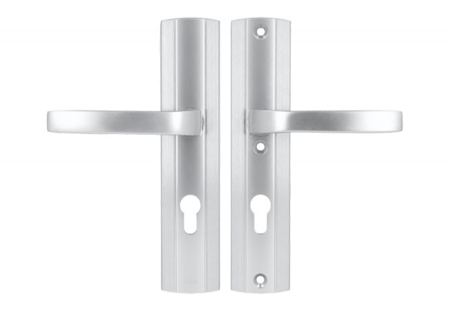 AXA PRESTIGE 72 WB Lever Handle EN 1906 Class 3 F1 Silver for 74-83mm Doors