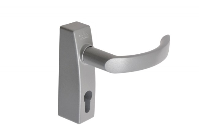 DORMA PHT05F External Handle for Panic and Smoke-Control Doors Silver 60mm Sealing Ring