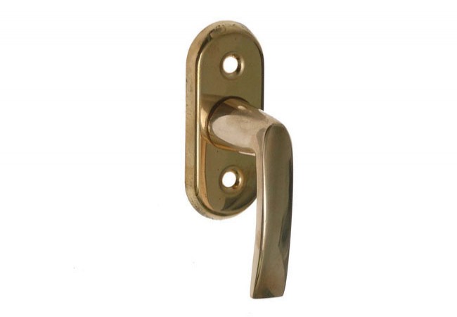 1-Arm Brass Window Handle with Spindle Solid Brass Corrosion Resistant Polish Made