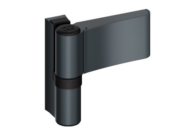 Wala AXL K-2210456X Adjustable Hinge for PVC Doors 160kg 22mm Anthracite EN 1935