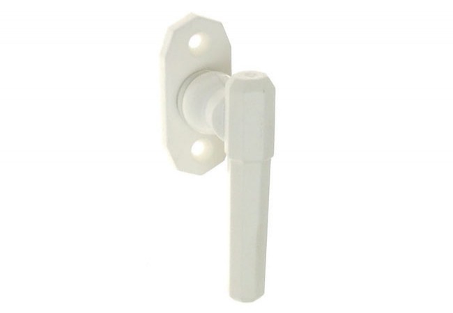 Plastic Single-Arm Window Handle White Corrosion-Resistant with Spindle Included