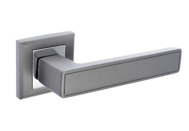 CLARA door handle, black matt/chrome