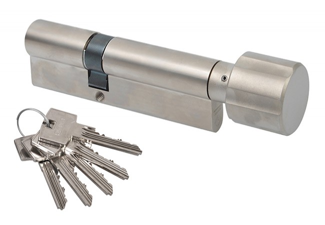 Abus Pfaffenhain Standard 35g/30 Euro Cylinder Thumbturn Class 6.2 C Satin Nickel