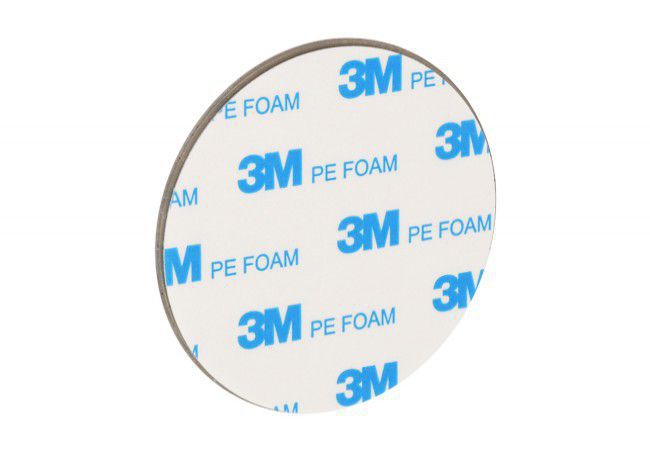 WC MĘŻCZYZNA Door Sign Round Stainless Steel 304 Self-Adhesive 70mm Brushed