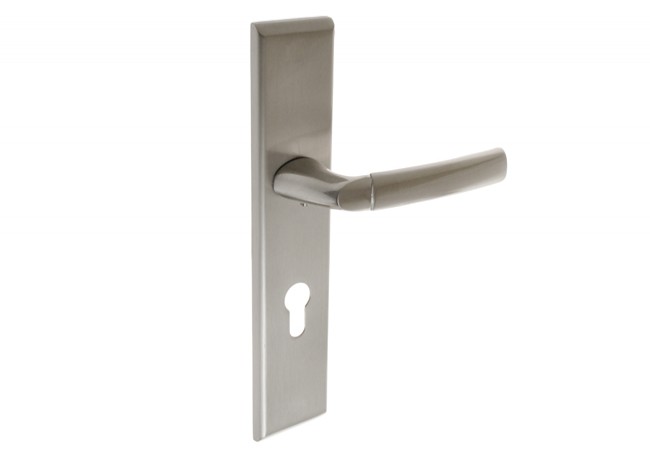 Schaffner SPECIAL 90 WB External Door Handle Right-Handed Satin Nickel Finish