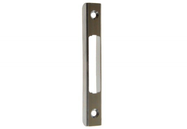 KFV 119-08-18 Strike Plate for Additional Lock Bolt Galvanized Silver for Wooden Frames