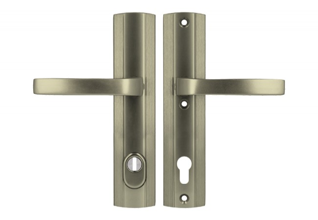 AXA PRESTIGE 92 WB Door Handle EN 1906 Class 3 FLEX Cylinder Protection F9 Titanium 74?83mm