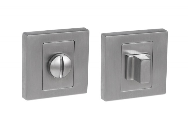 INFINITY LINE RNQ M703 Square WC Escutcheon Matte Chrome for NOVE APOLLO Handles