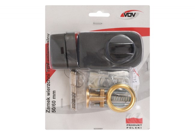 TBV56-19 Universal Latch Lock Adjustable 50/60mm Backset Graphite Single Cylinder