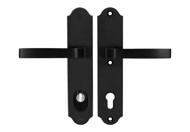 AXA Verona++ 92 WB Door Handle Set EN 1906 Class 3 FLEX Cylinder Security F8 Black