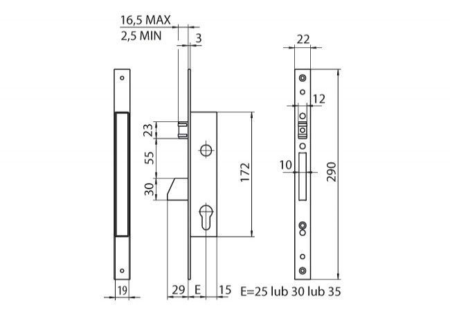CISA 46230 30 roller lock