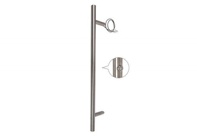 WALA P45 Offset Door Pull Handle 1000mm Stainless Steel with Illuminated Push Button