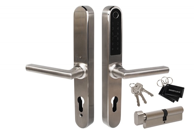 BH-31B Electronic Handle 92mm Stainless Steel Fingerprint Bluetooth PIN Remote TT Lock