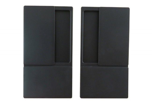 AGB Wave B300000093 Flush Pull Handle Black for 38?50 mm Sliding and Concealed Doors