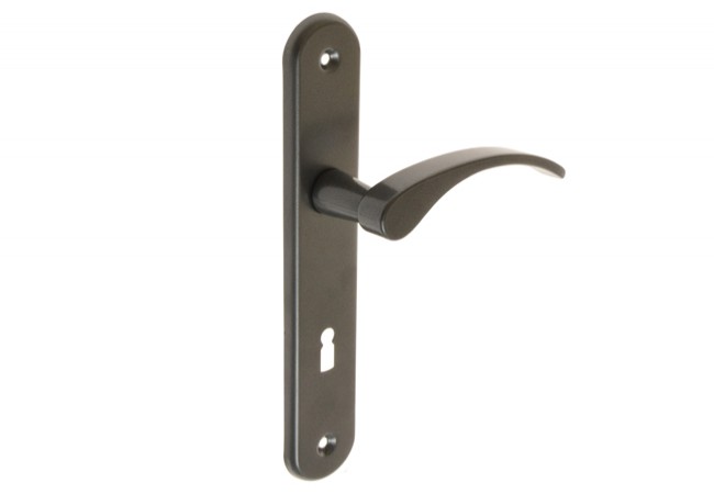 GAMAR VIOLA Door Handle Lever Graphite Lacquer 90mm Quick Installation Universal