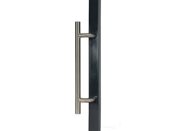 Locinox BAR-I 450mm Stainless Steel Gate Handle 90° Single-Sided Silver