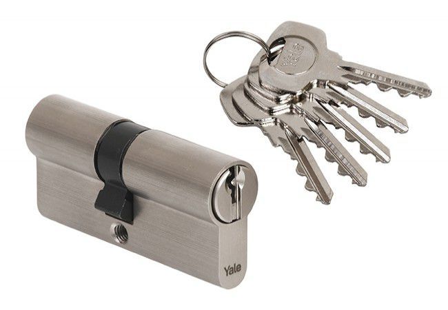 Yale Y600 Euro Cylinder Lock 40/75 Satin 6-Pin Double-Sided Class 6.D High Security