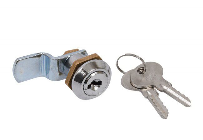 Stanley 057-1-01-22 Miniature Cam Lock Stainless Steel Dust Cover Chrome Finish