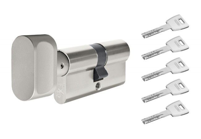 ABUS X12 45G/55 Cylinder Nickel Euro Profile Emergency Function ITB 6.D Certified