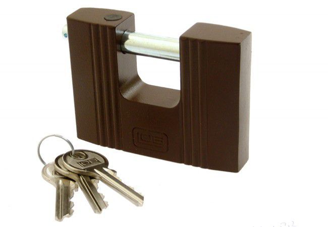 LOB KT05 Pin Padlock 70mm Zinc Alloy Body Brass Cylinder 12mm Shackle